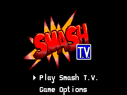Super Smash T.V. (Europe) Title Screen